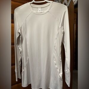 Lululemon White Long Sleeve Athletic Top